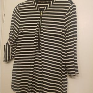 Calvin Klein Zip Front Top